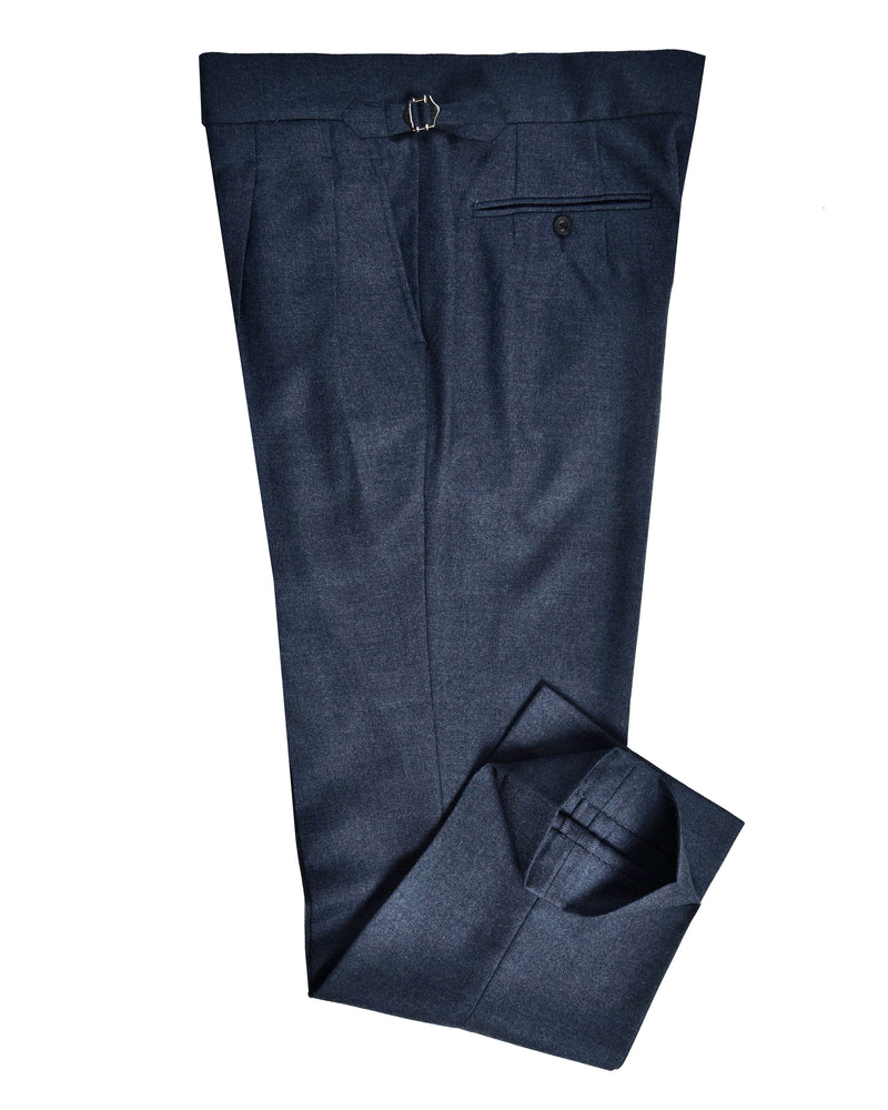 Dugdale Navy Blue Wool Flannel Dress Pant Luxire Custom Clothing Dugdale Navy Blue Wool Flannel Dress Pant Luxire Custom Clothing