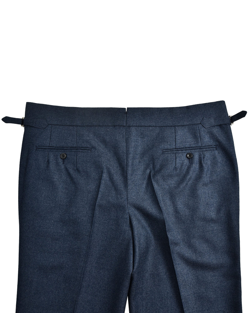 Dugdale Navy Blue Wool Flannel Dress Pant Luxire Custom Clothing Dugdale Navy Blue Wool Flannel Dress Pant Luxire Custom Clothing