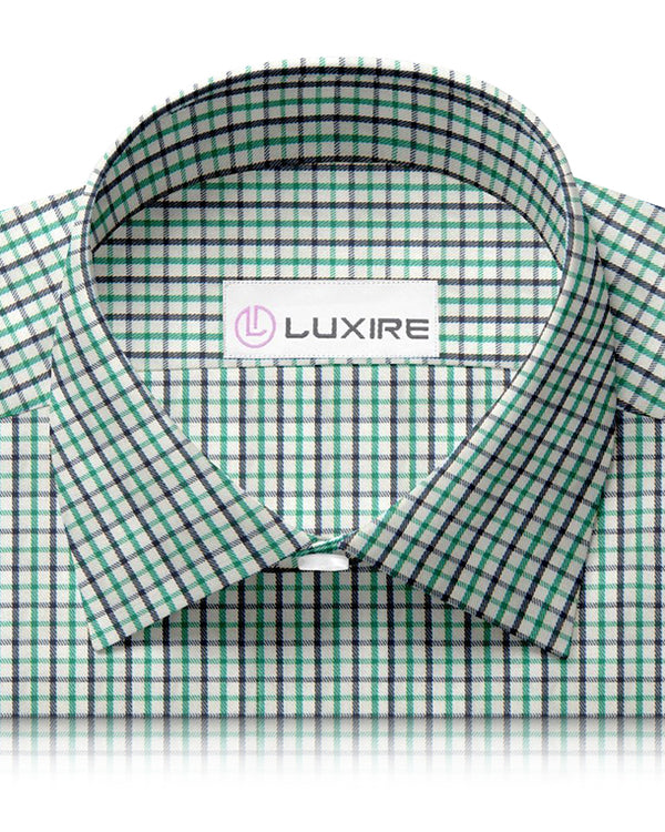 Green Black Tattersall Soft Twill