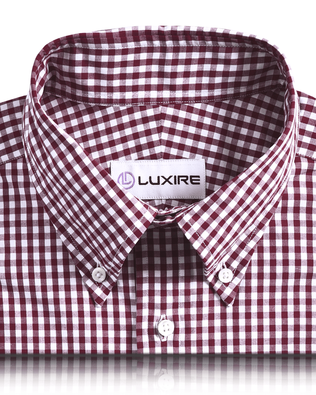 mens red gingham dress shirt Westport No-Tuck Long Sleeve Button Down Collar Gingham Stretch Performance Sport Shirt