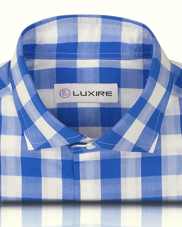 Friday Shirt: Blue White Macro Gingham