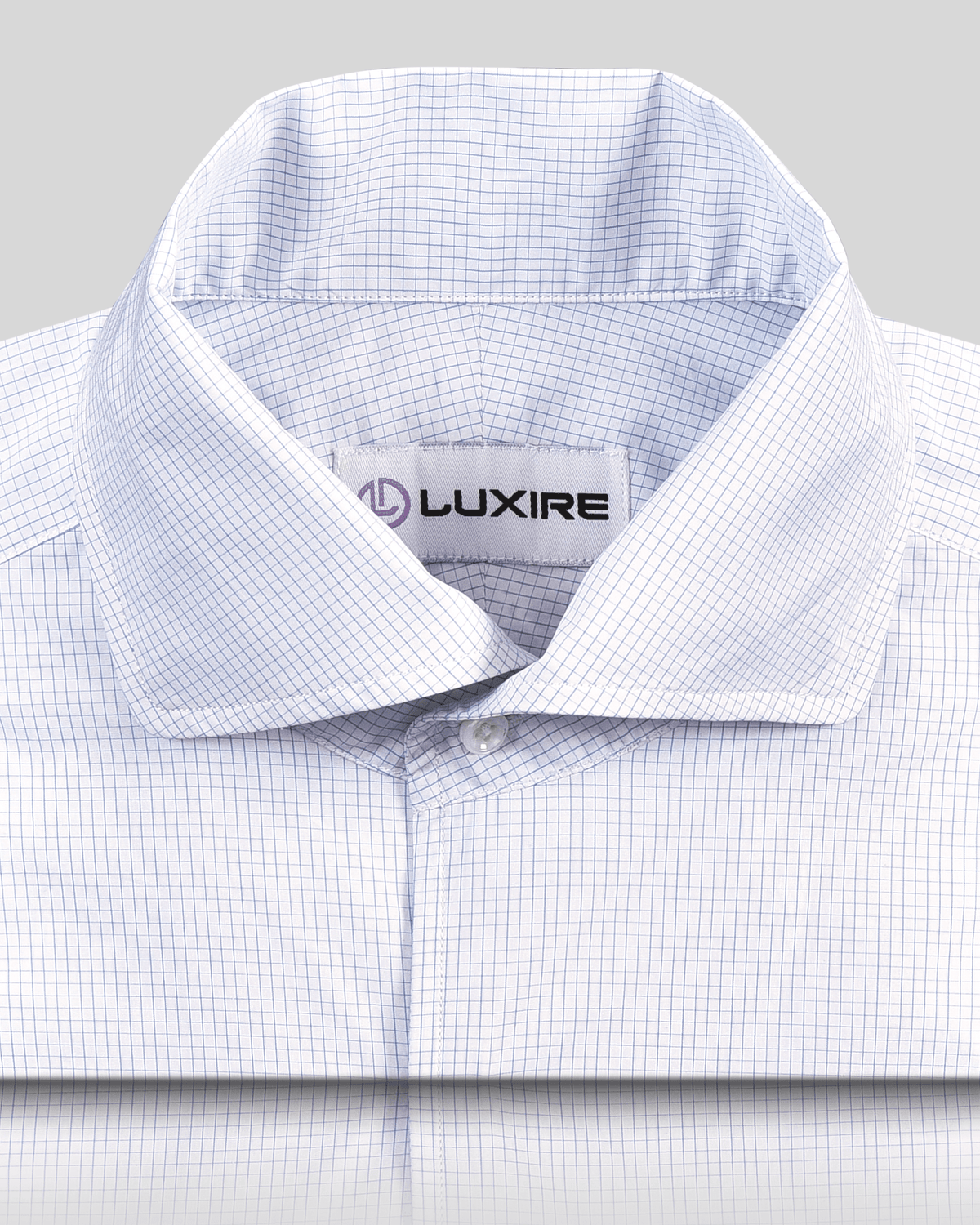 Brembana White Blue Graph Checks Shirt - 2