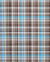 Choco Brown Aqua Checks Shirt