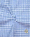 Dark Blue Light Blue & White Tattersall Checks