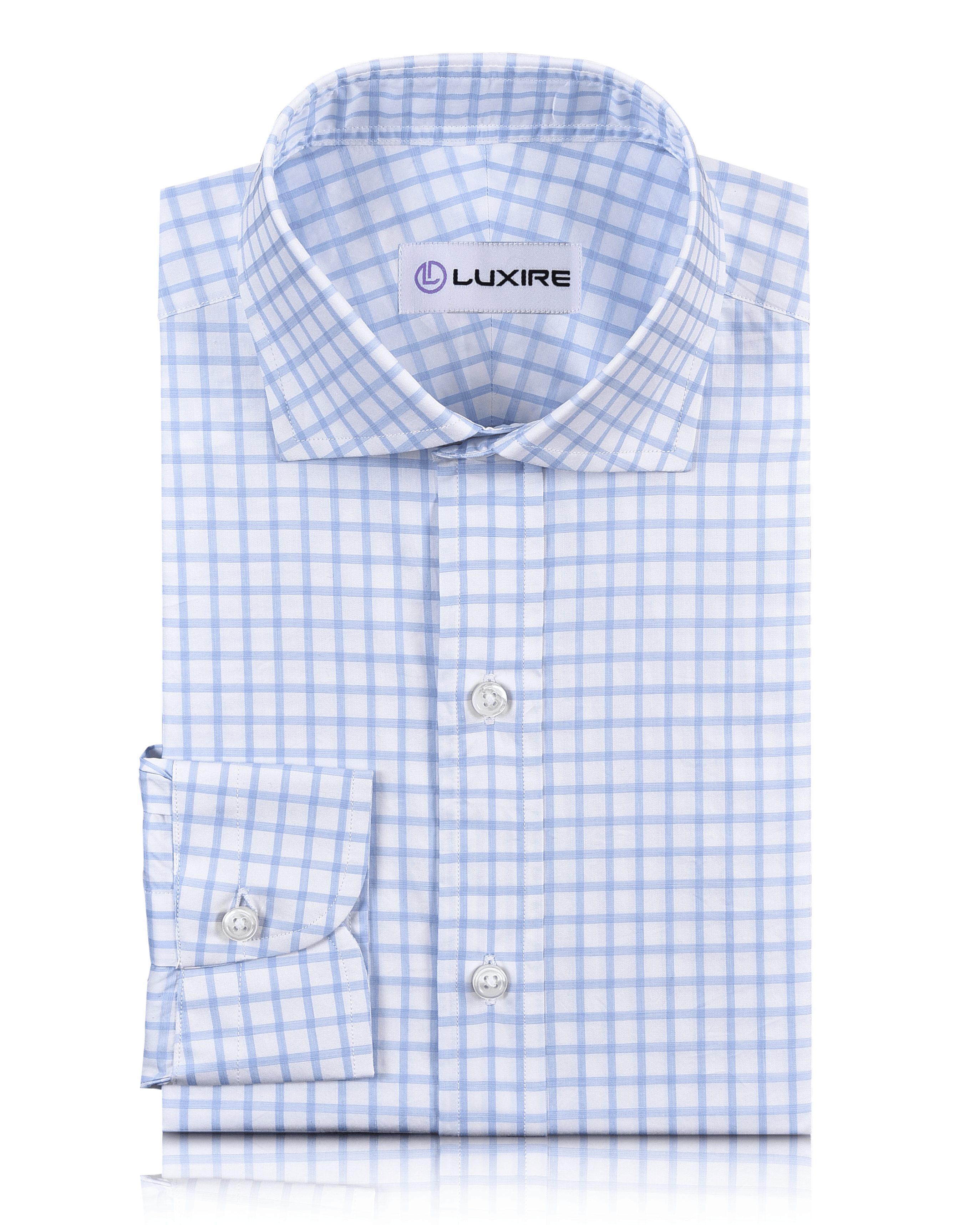 ALBINI FRENCH FRONT L/S SHIRTS CHECK（Multicolour Twill