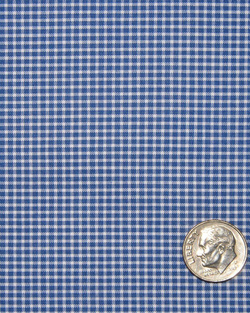 Royal Blue Micro Gingham