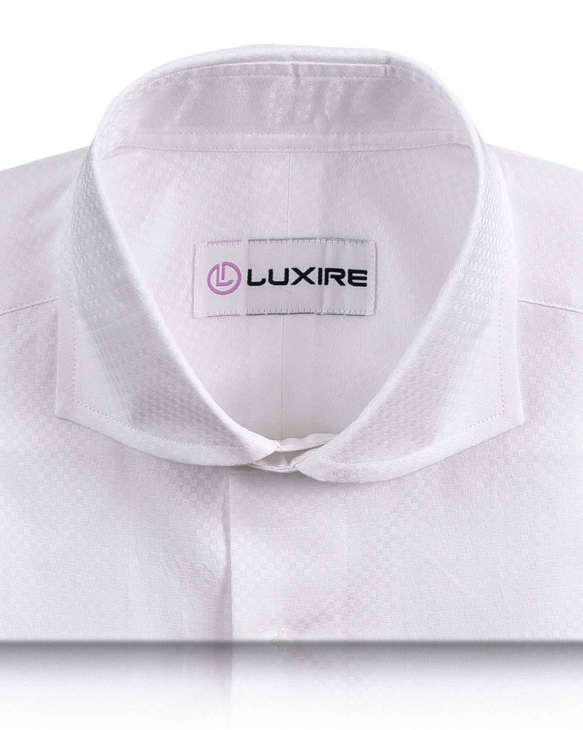 White Check Textured Shirt - 2