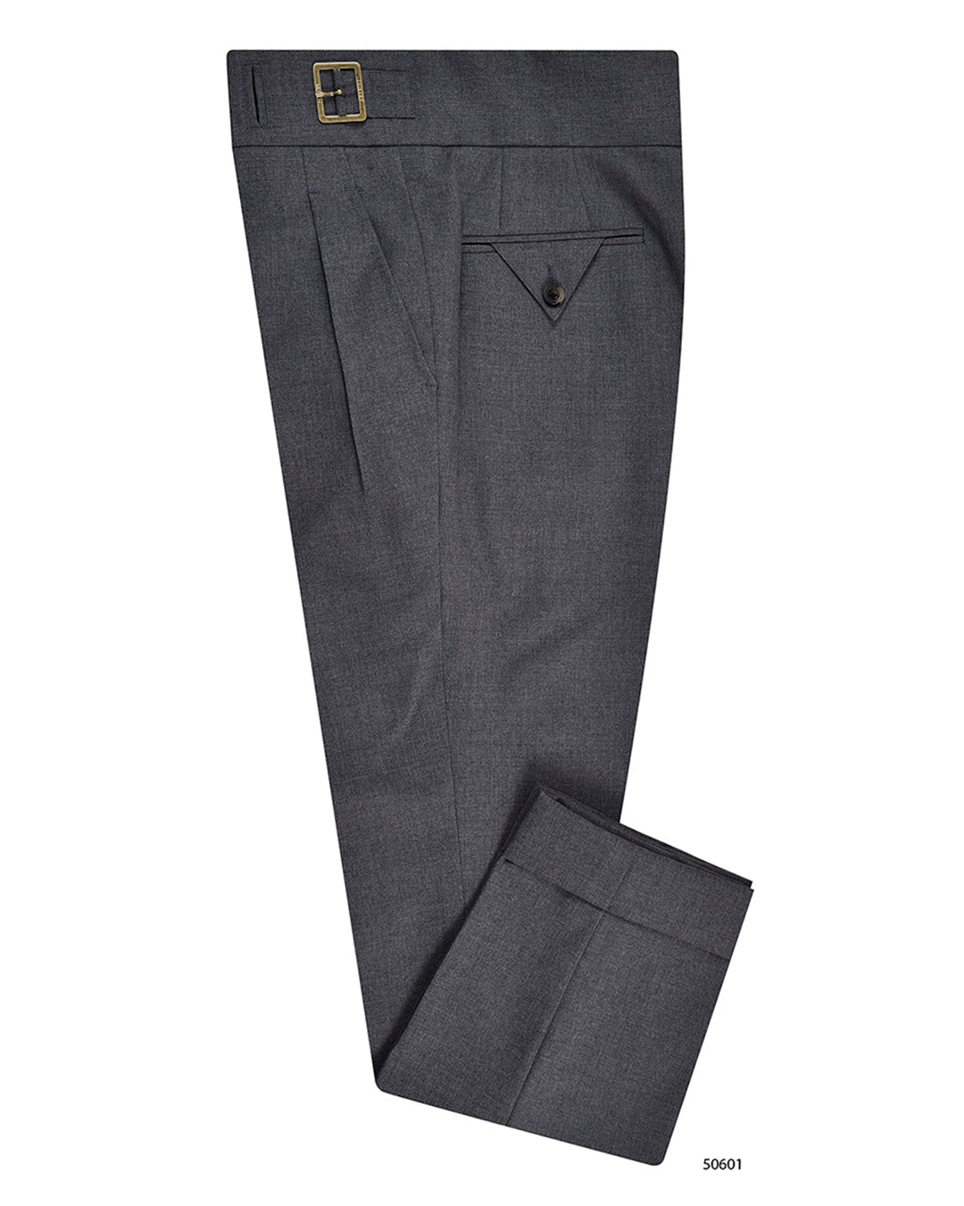 Gurkha Pant in Dugdale New Fine Worsted Tropical Wool - Grey - 1