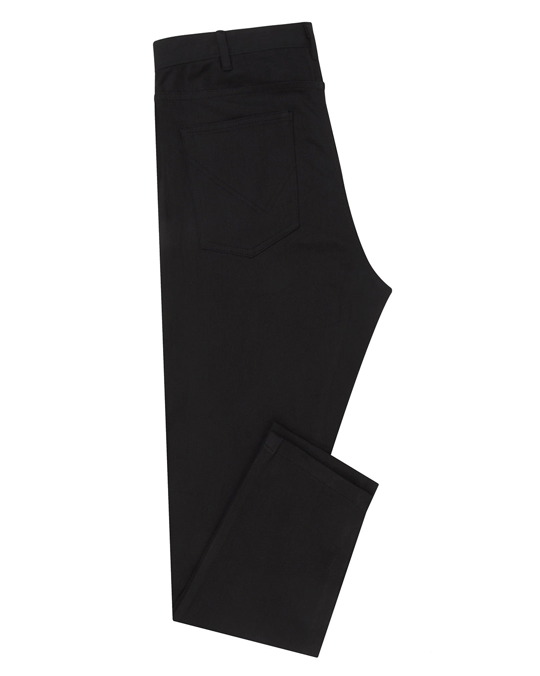 Side view of mens jeans by Luxire in black
