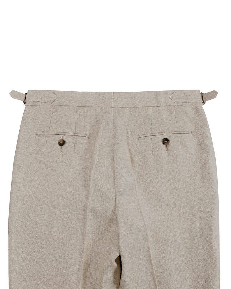 100% Linen Suiting Ecru