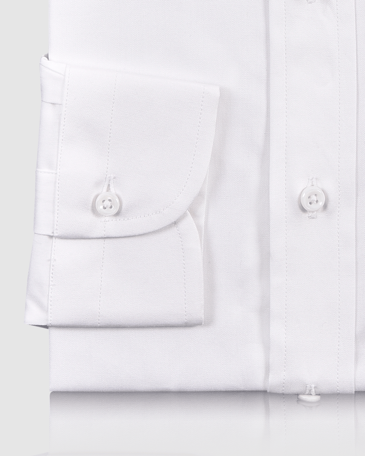 Brembana 2-Ply Giza White Pinpoint Oxford Shirt - 3