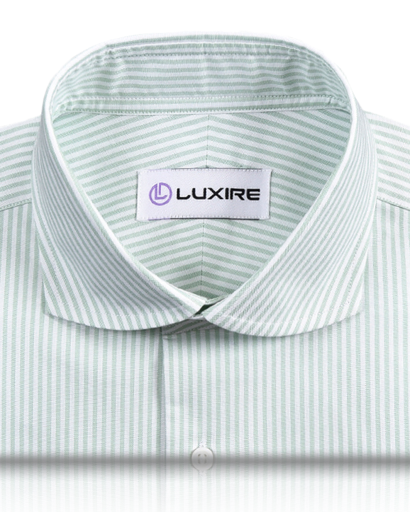 Custom Men's Oxford Shirt Light Green University Stripes – Luxire Custom  Clothing