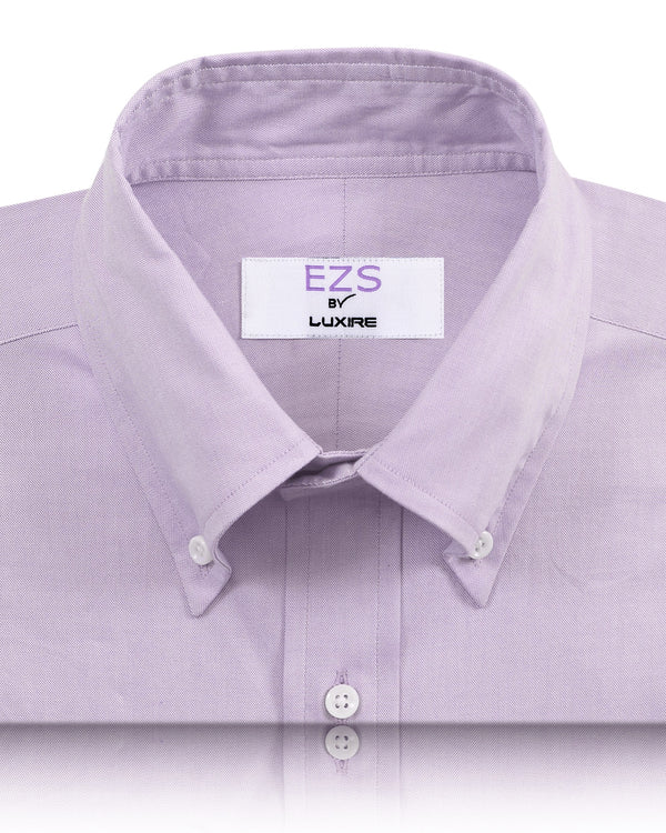 EZS Lilac Pinpoint Oxford Shirt