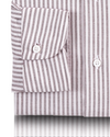 Maroon University Stripes Oxford Shirt