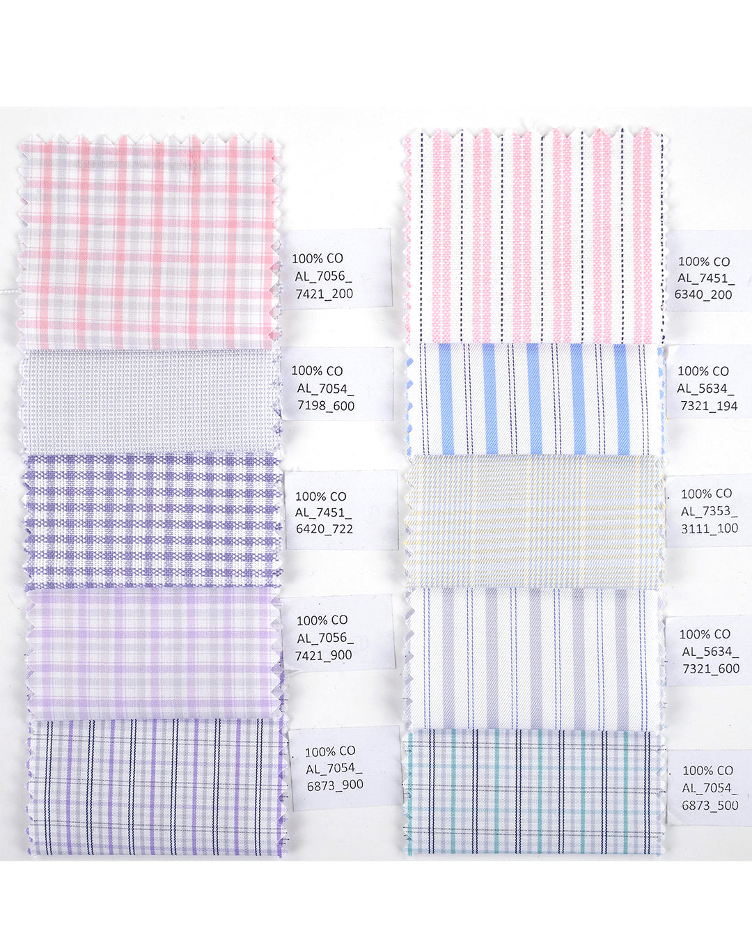 Alumo Oxford Soft Pink and Navy Alternate Stripes - 5