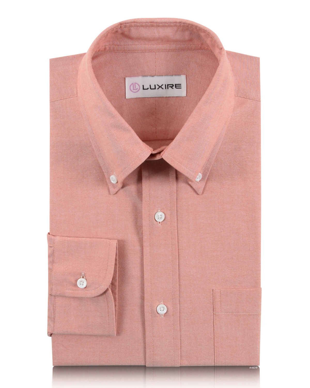Reddish Orange Pinpoint Oxford - 1