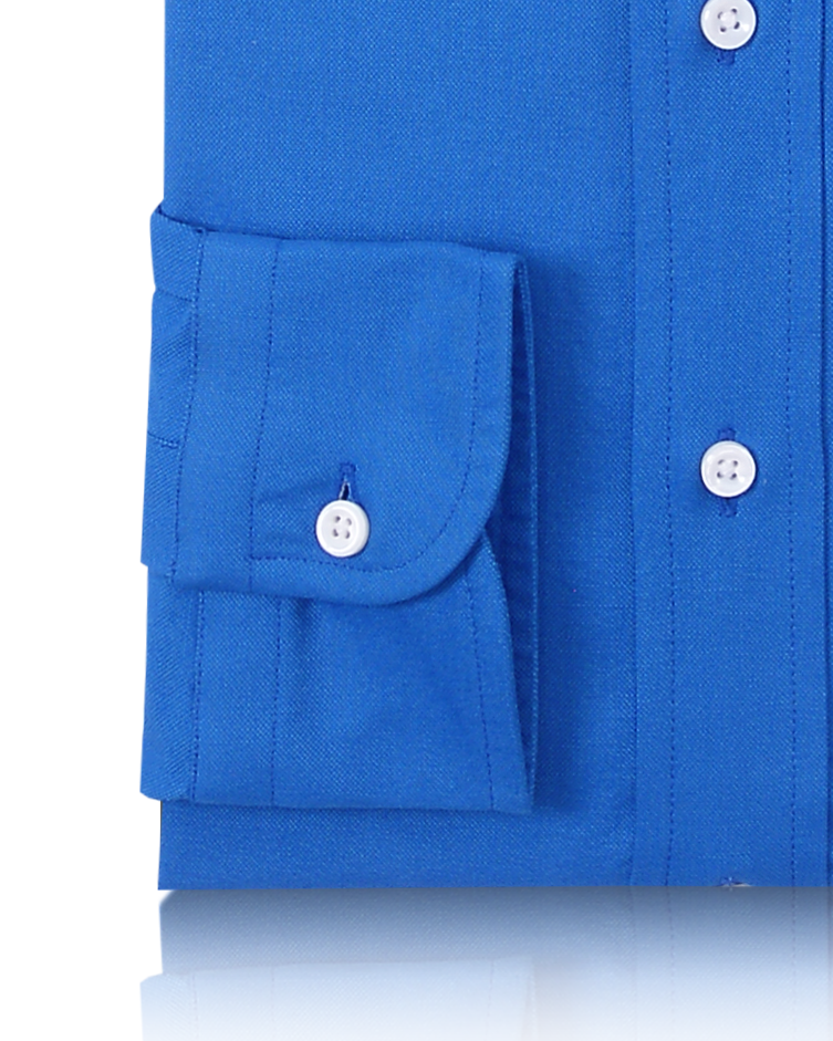 Royal Blue Pinpoint Oxford Shirt - 3