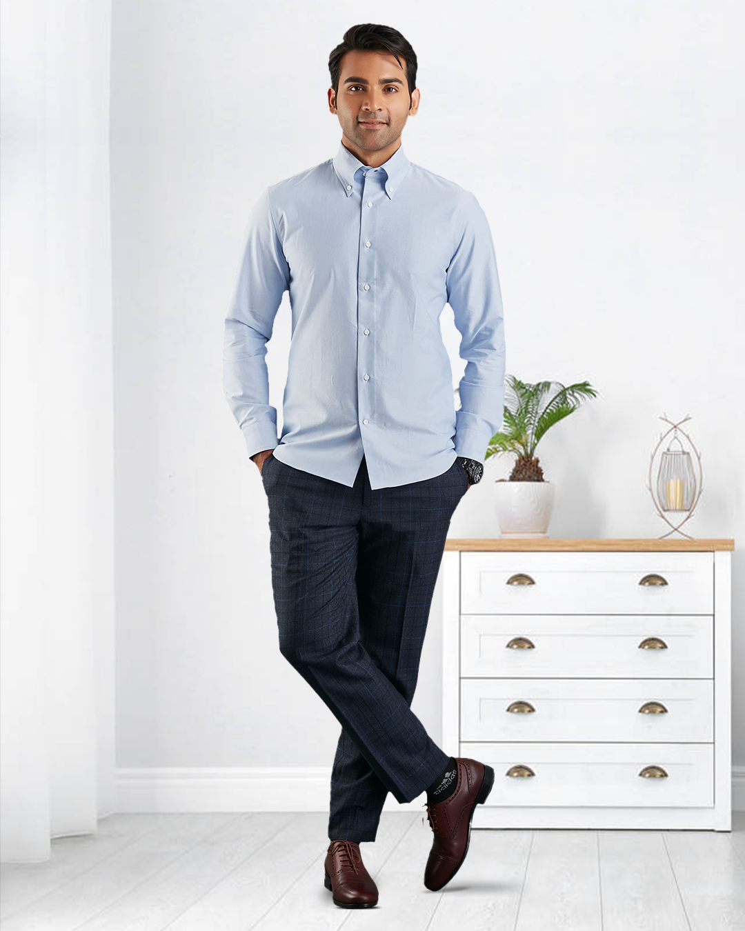 Sky Blue Oxford Shirt - 2