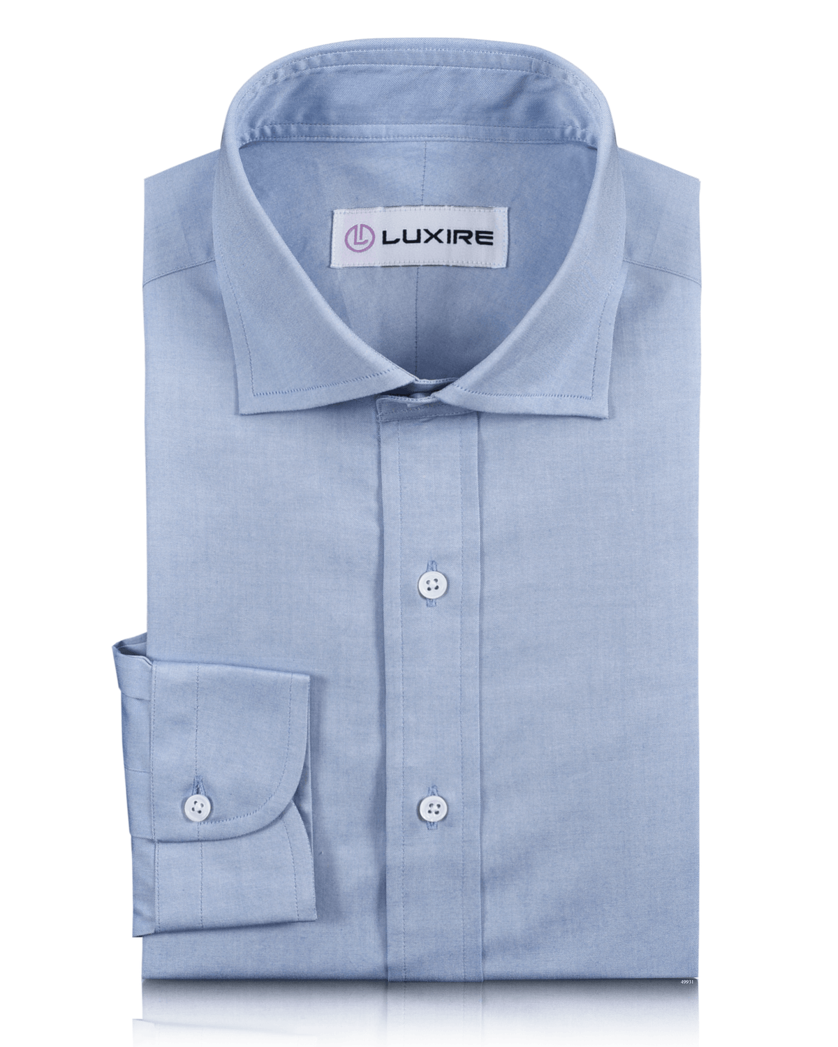 Sky Blue Pinpoint Oxford Shirt - 1