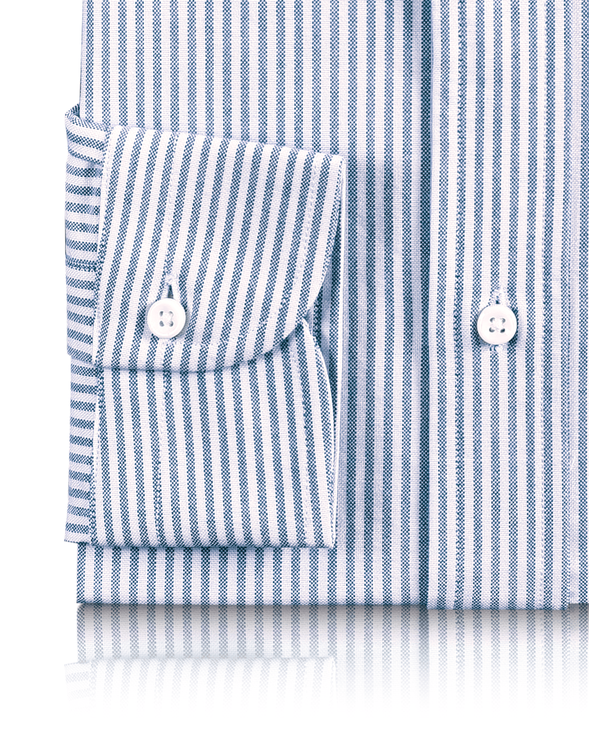 Blue University Stripes Oxford Shirt - 3