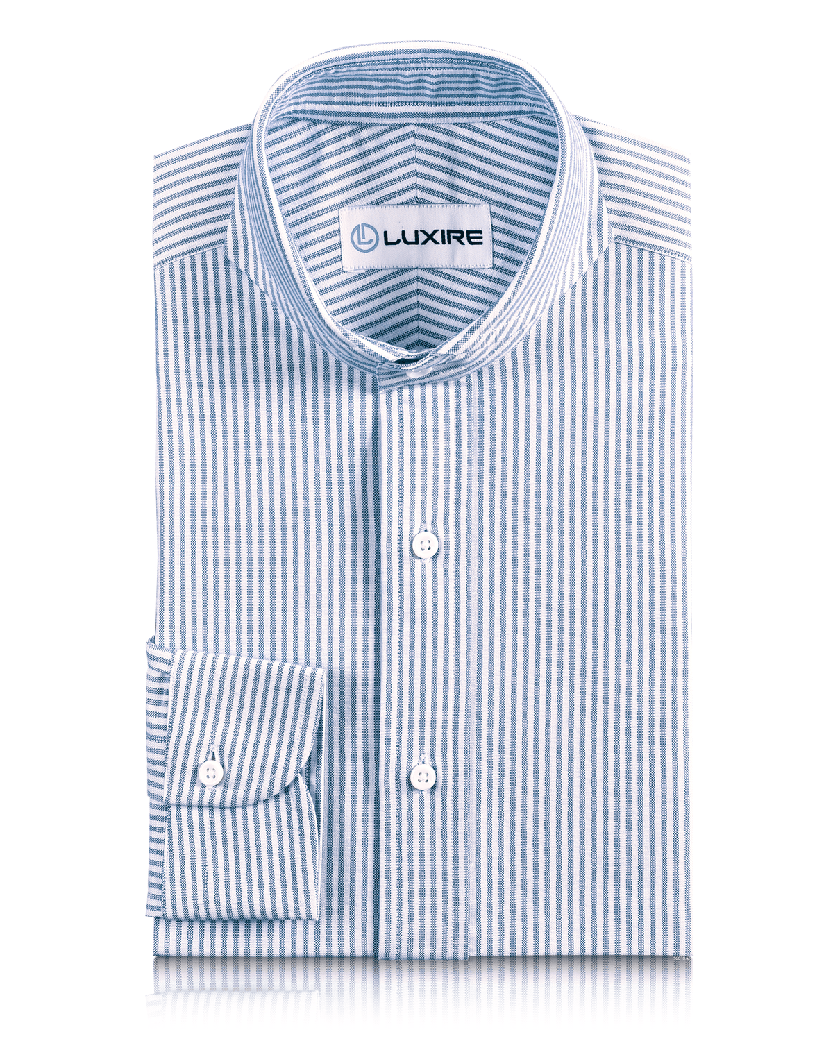 Blue University Stripes Oxford Shirt - 1