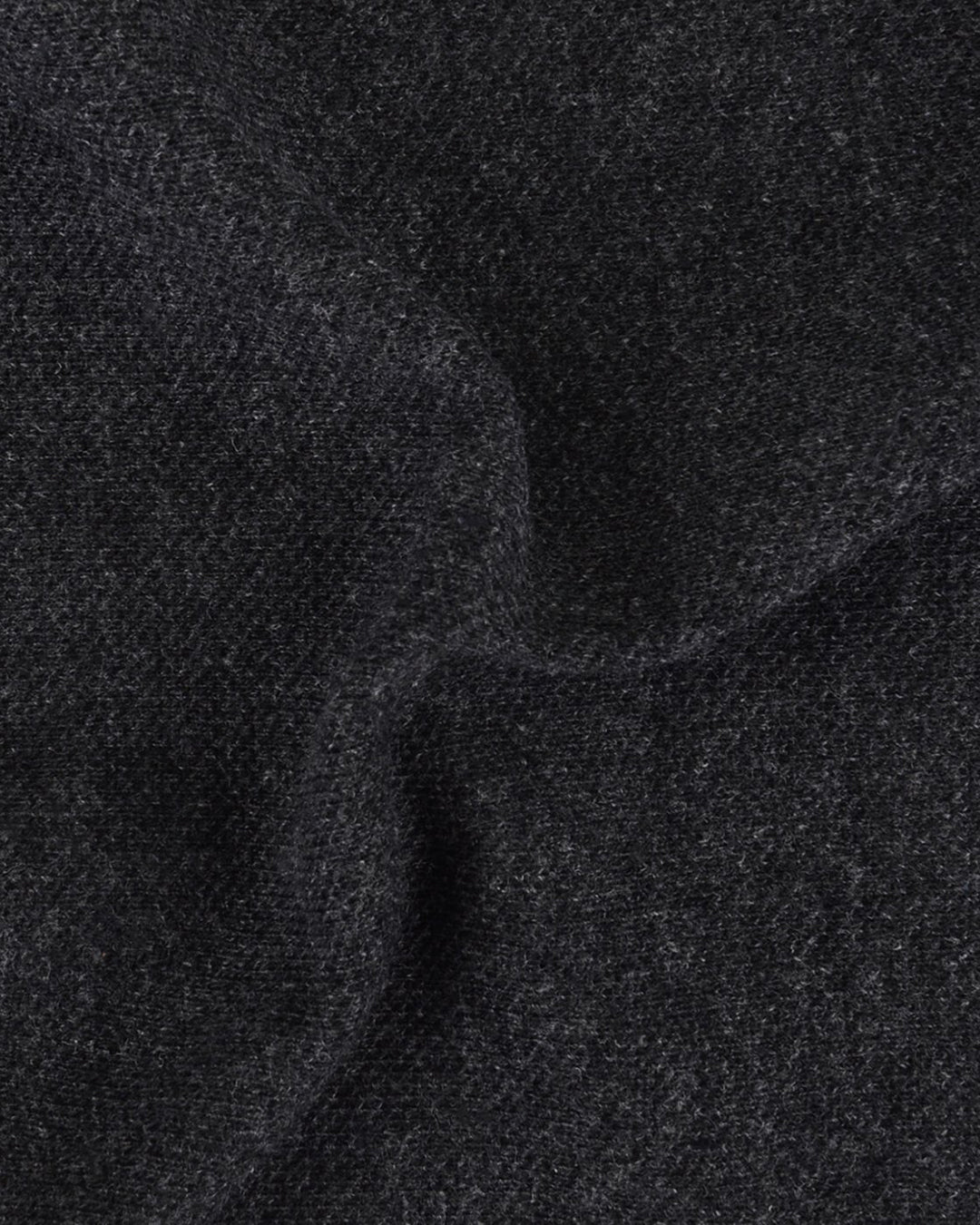 Close up fabric of the custom oxford polo shirt for men by Luxire in charcoal grey
