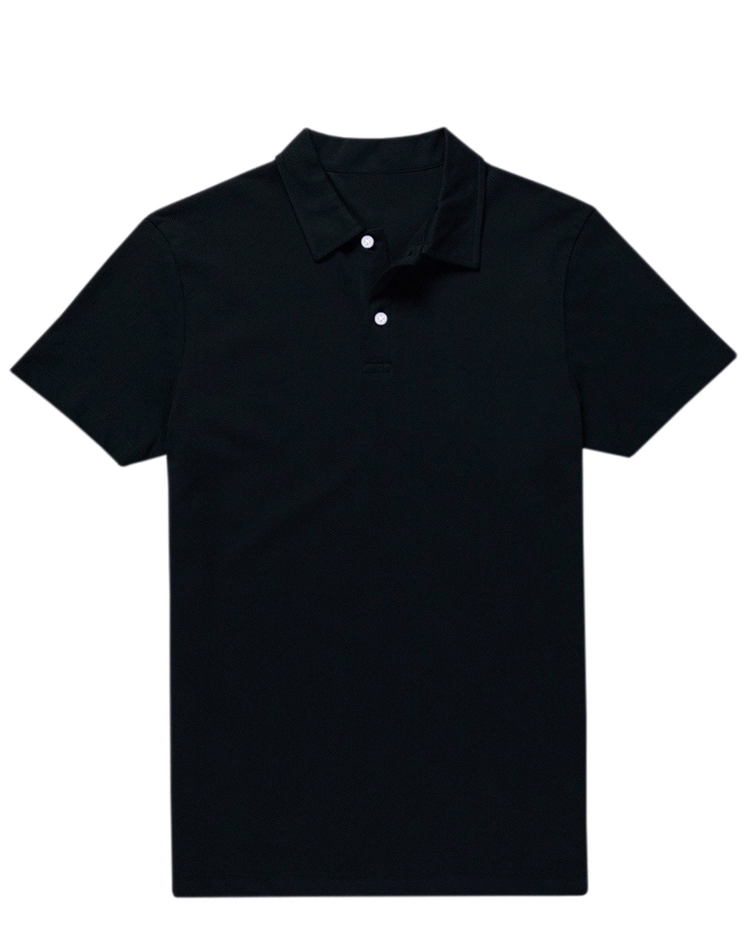 Front of the custom oxford polo shirt for men by Luxire in dark indigo