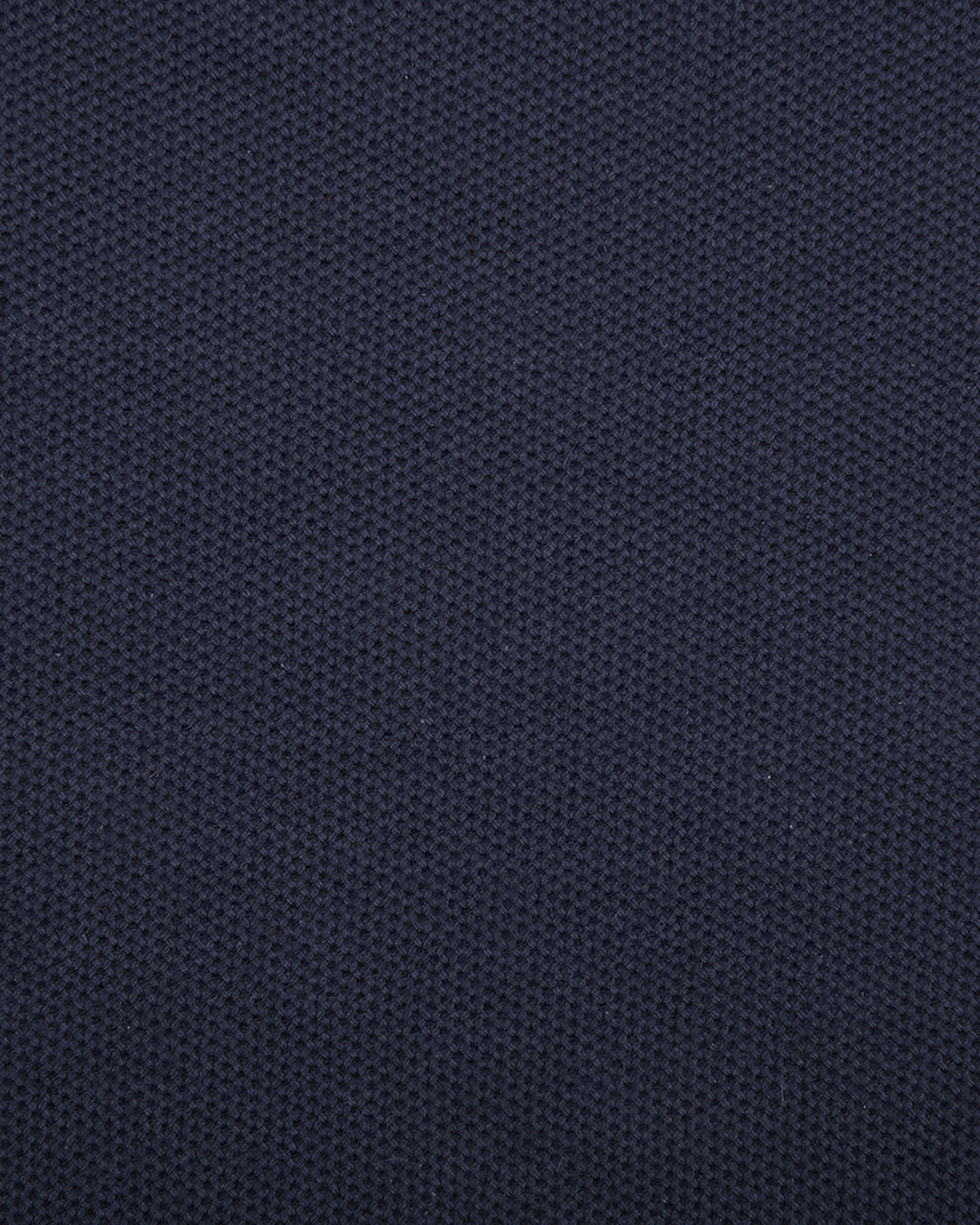 Close up of the custom oxford polo shirt for men by Luxire in midnight blue 2
