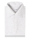 Speckled White Grey Polo Shirt