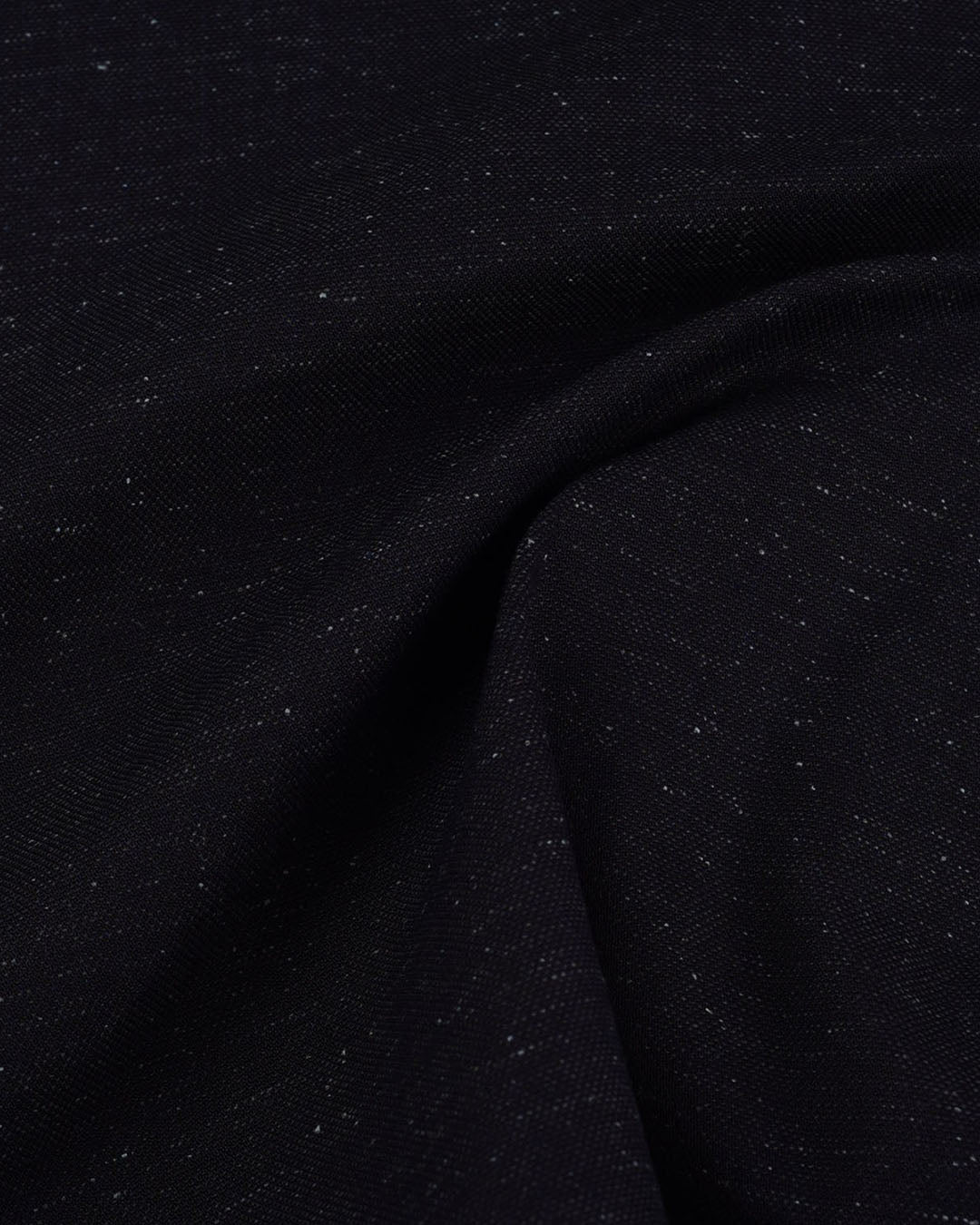 Close up view of slub jeans for men by Luxire in navy 3
