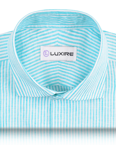 Blue University Stripes Linen Shirt