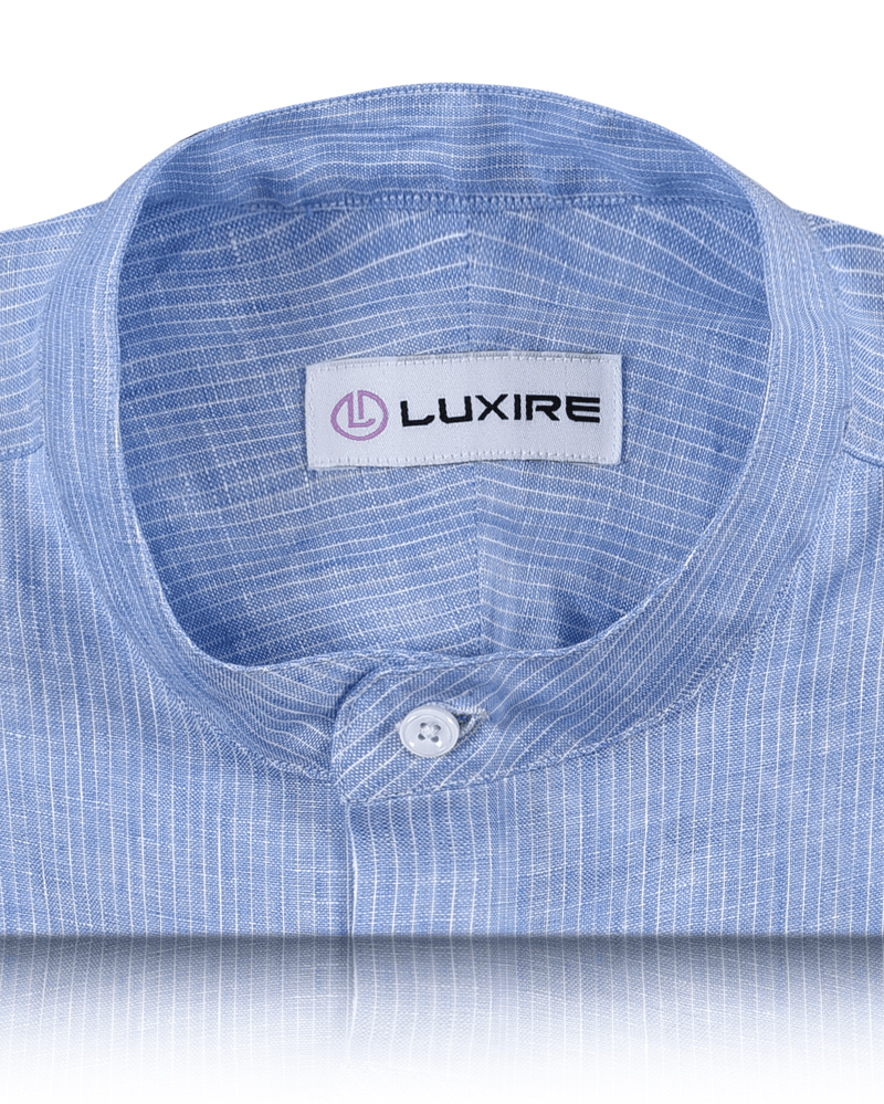 Blue White Stripes Linen Shirt