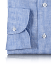 Blue White Stripes Linen Shirt