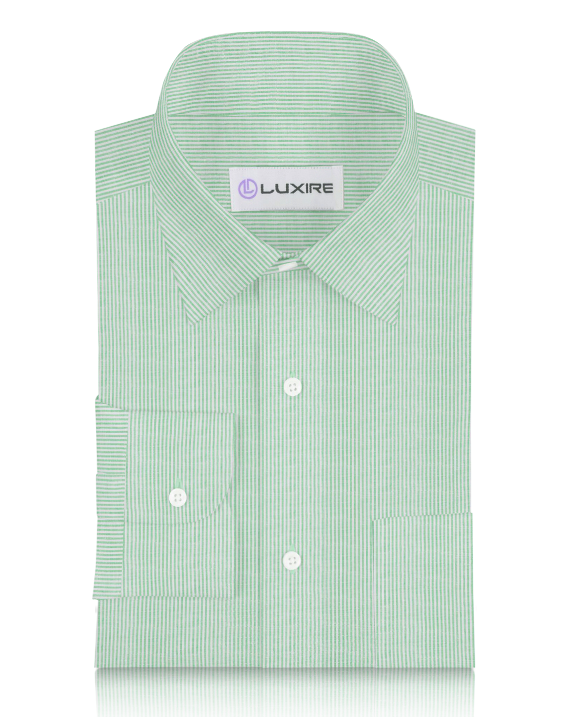 Custom Men's Green Dress Stripes Linen Shirt Luxire Custom Clothing Custom Men's Green Dress Stripes Linen Shirt Luxire Custom Clothing