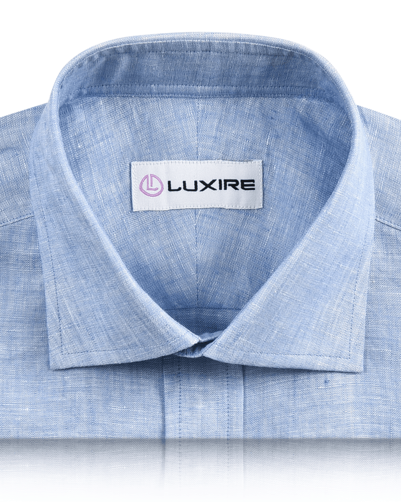 Linen Cotton: Light Blue Chambray Shirt