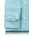 Mint Blue Cool Linen Cotton Shirt