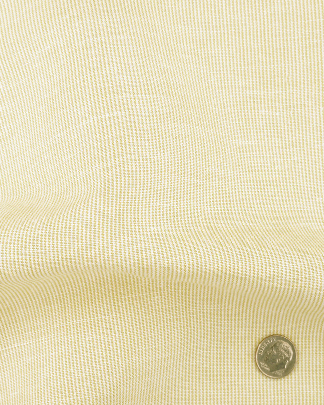 Linen Cotton: Pastel Yellow Chambray - 3