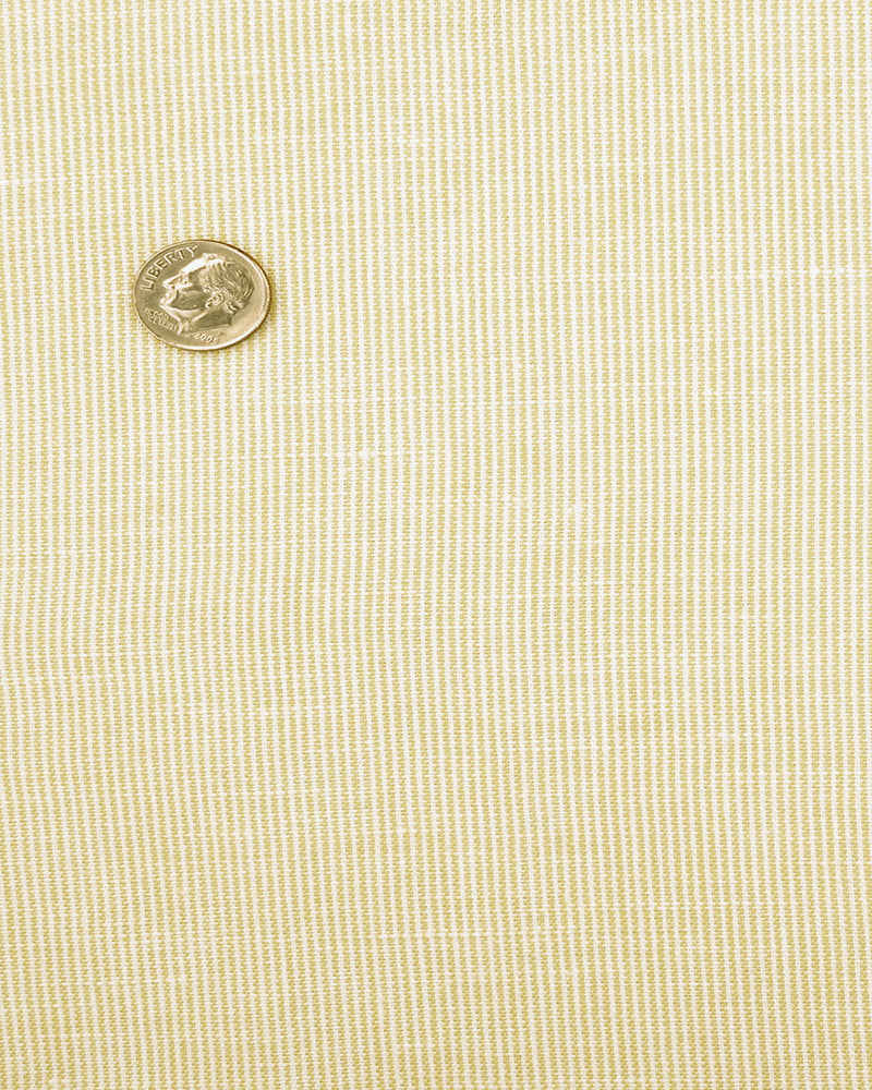 Linen Cotton: Pastel Yellow Chambray