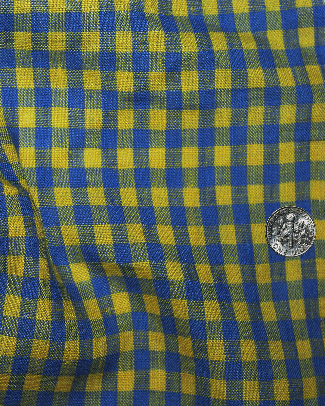 Linen: Yellow Blue Gingham