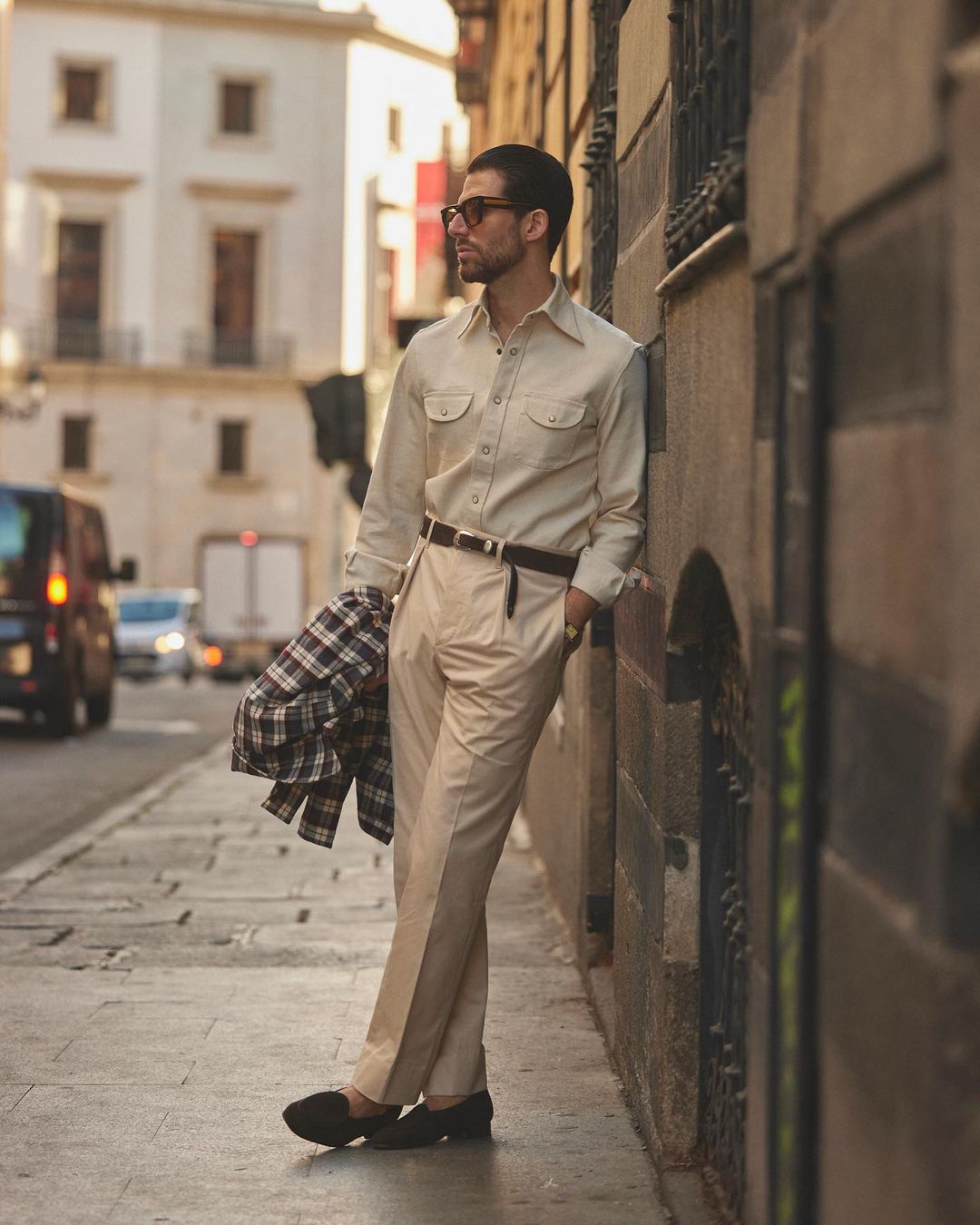 dress pants with flannel shirt The No-Pocket Dress Flannel