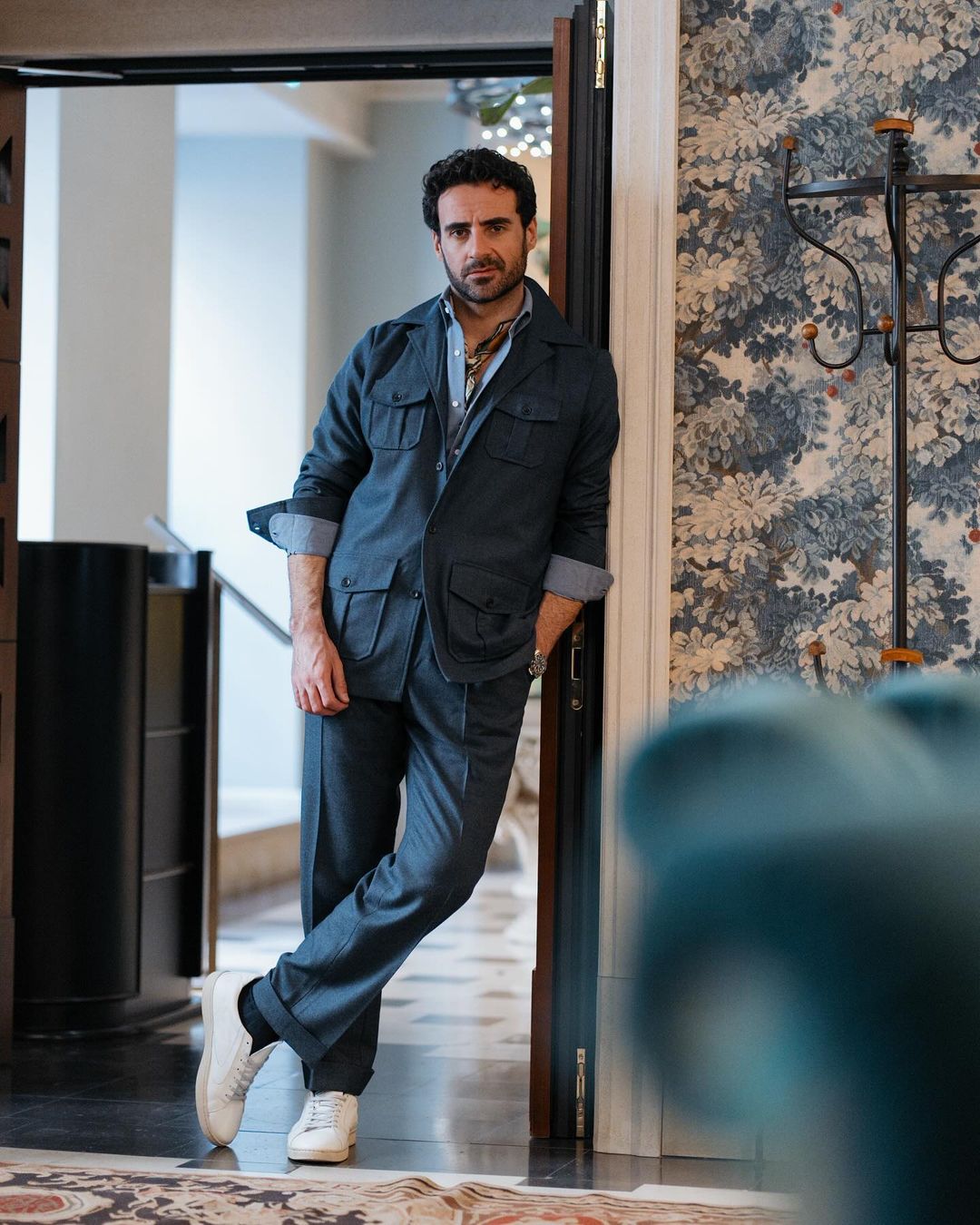dress shirt and jacket Custom Men's Shirt Jacket in Dugdale Navy Blue Wool Flannel — Luxire Custom  Clothing