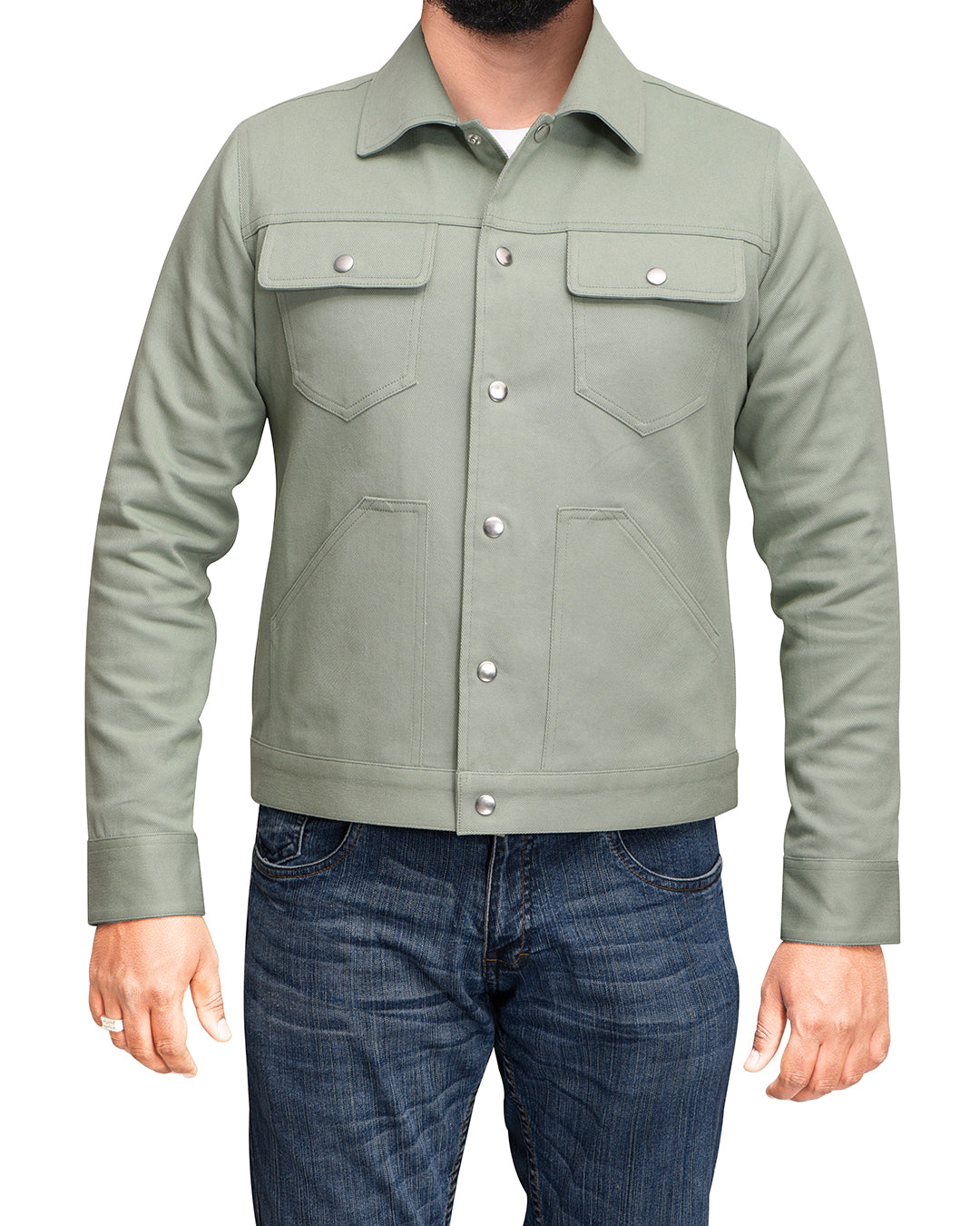 Laurel Green Twill Jacket - 1
