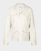 Front of the muslin shirt jacket for men by Luxire