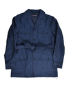 Safari Jacket in Linen Dark Indigo