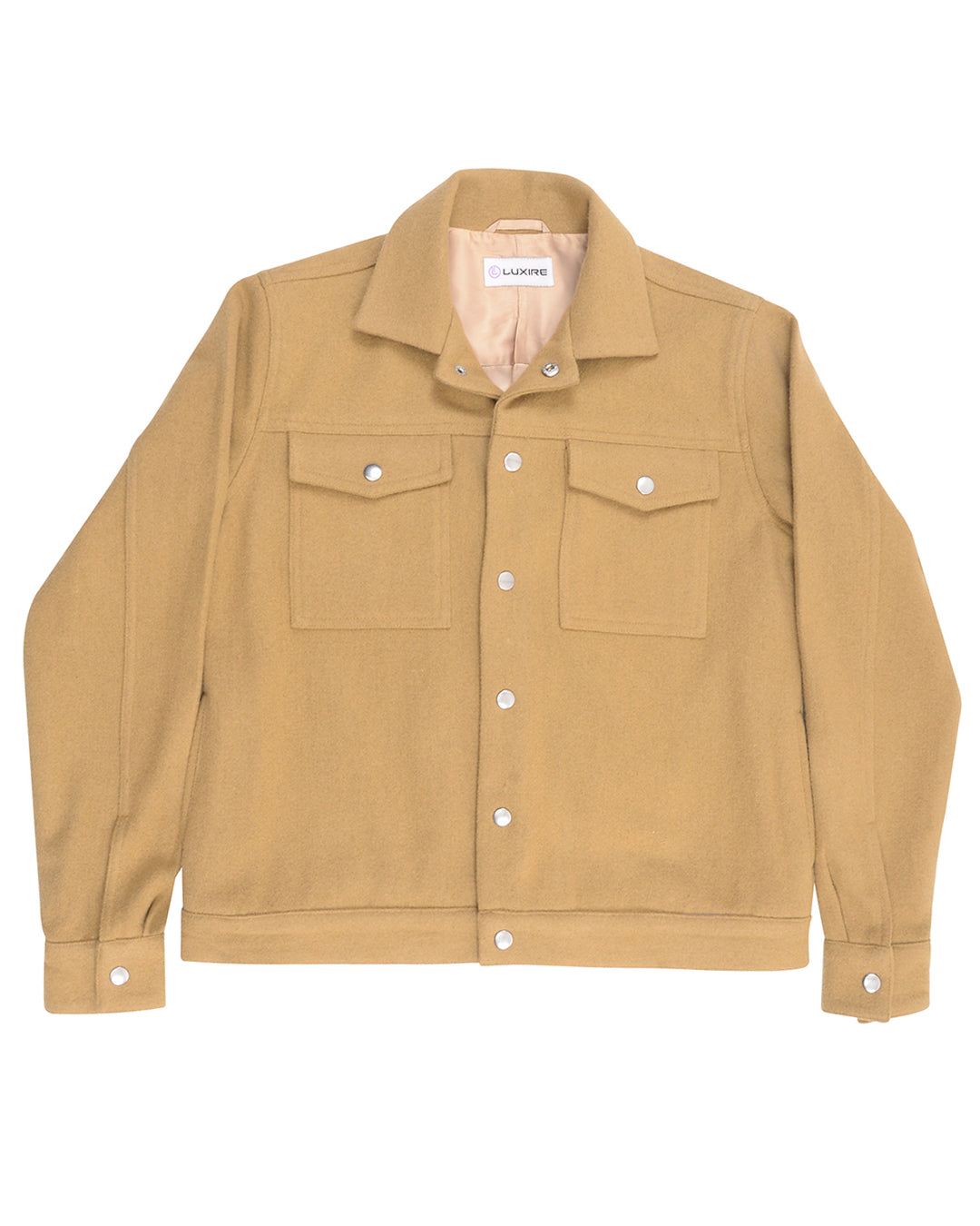 Luxire Camel Wool Shirt Jacket - 2