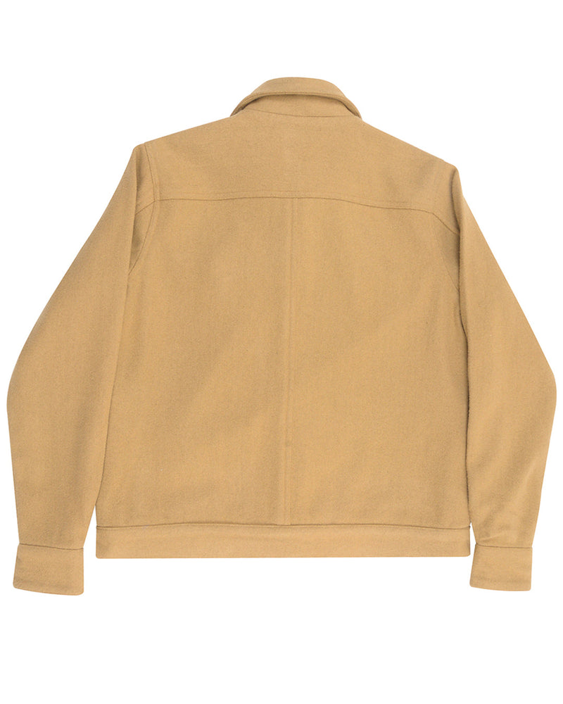 Luxire Camel Wool Shirt Jacket