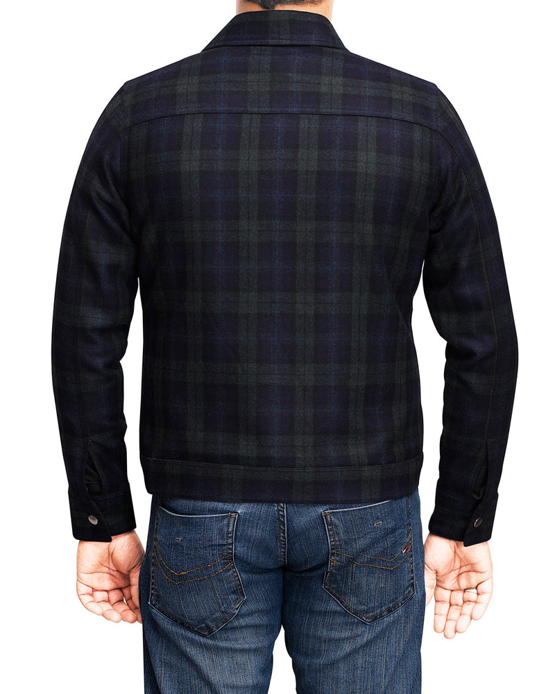 VBC Wool: Black Watch Tartan Checks Jacket