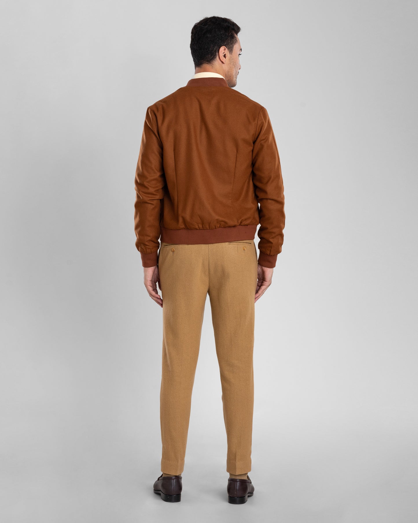 VBC: 100% Wool Brown Flannel Shirt Jacket – Luxire Custom Clothing