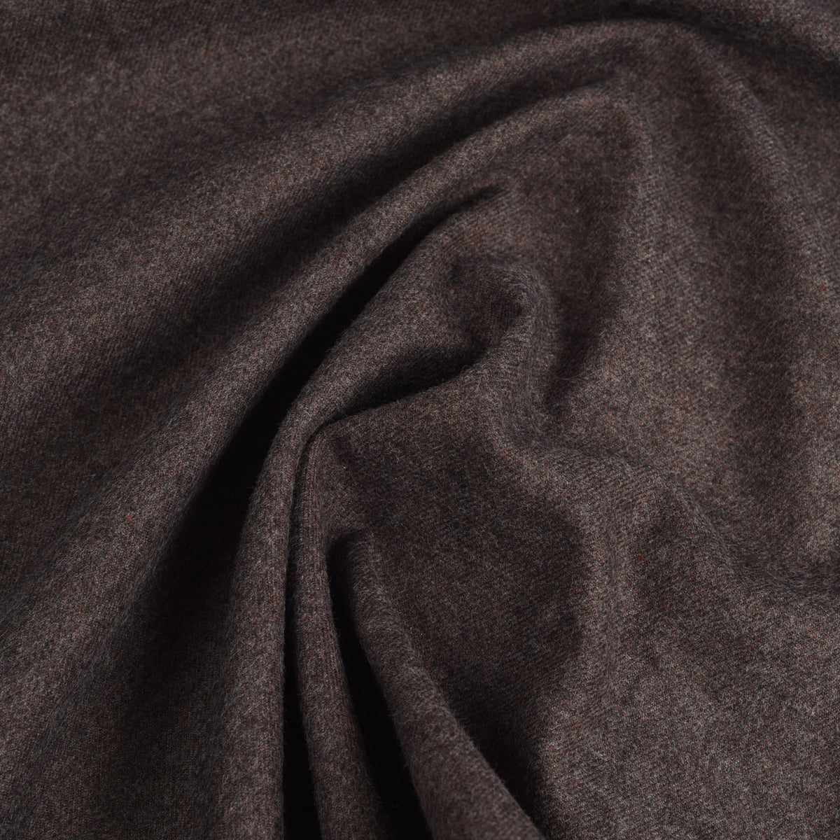 Vest in Mohagany Brown Cotton Flannel - 4