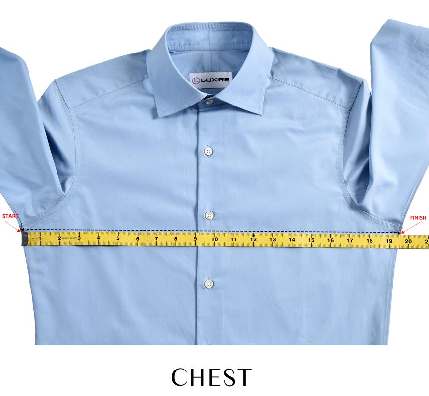 How to measure shirt chest